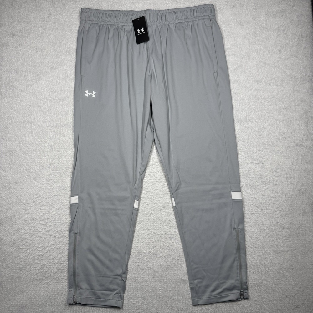 Under Armour Warm Up Team Track Pants 1376885 Gray Men's Size‎ 2XL